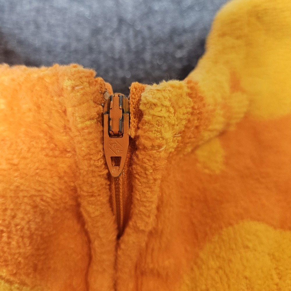 Vintage Terry Towel Handmade Cover Up Top MCM Cannon Orange Fringe - Picture 12 of 13